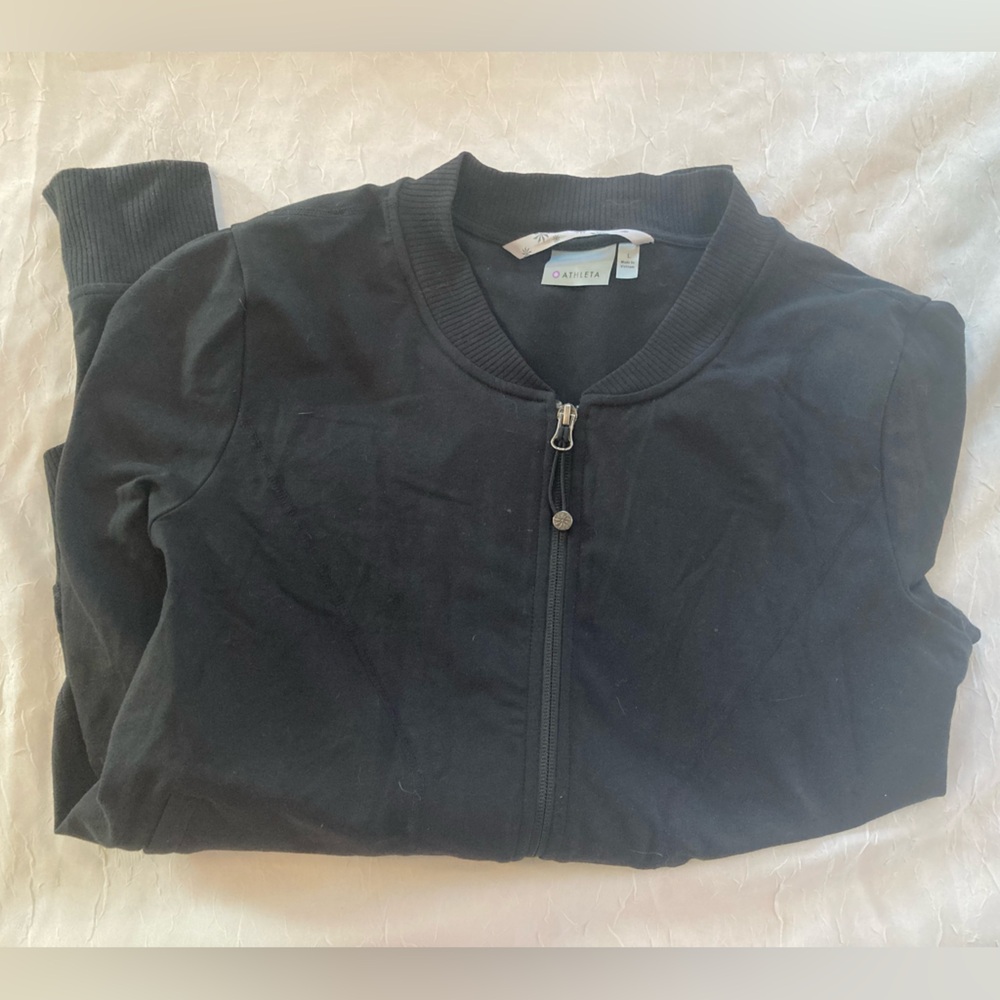 Women’s Athleta Track Jacket Black Large